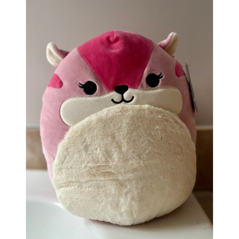 Squishmallows Original 12-Inch 'Dianalee' Pink Chipmunk Plush / Stuffed Animal